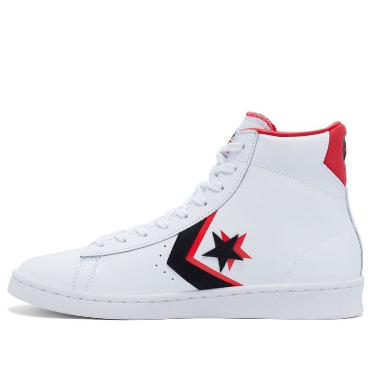 Converse Pro Leather Double Logo High Top 'White Black Red' 169024C