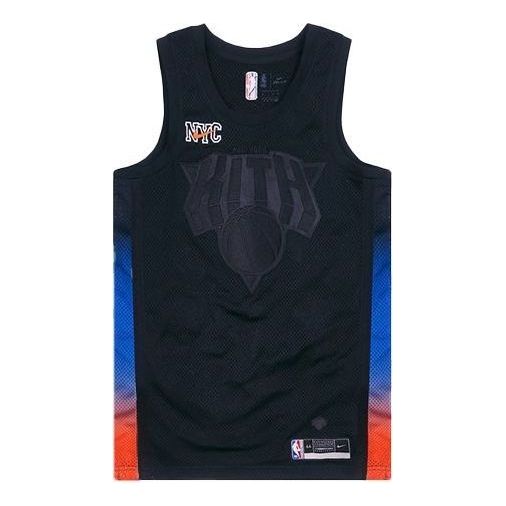 KITH x Nike New York Knicks Jersey Swingman 'Black' NKDA5542-010
