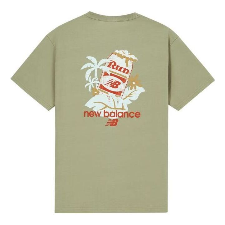 New Balance Athletics Casual Graphic Tee Asia Sizing 'Green' AMT32365-FUG