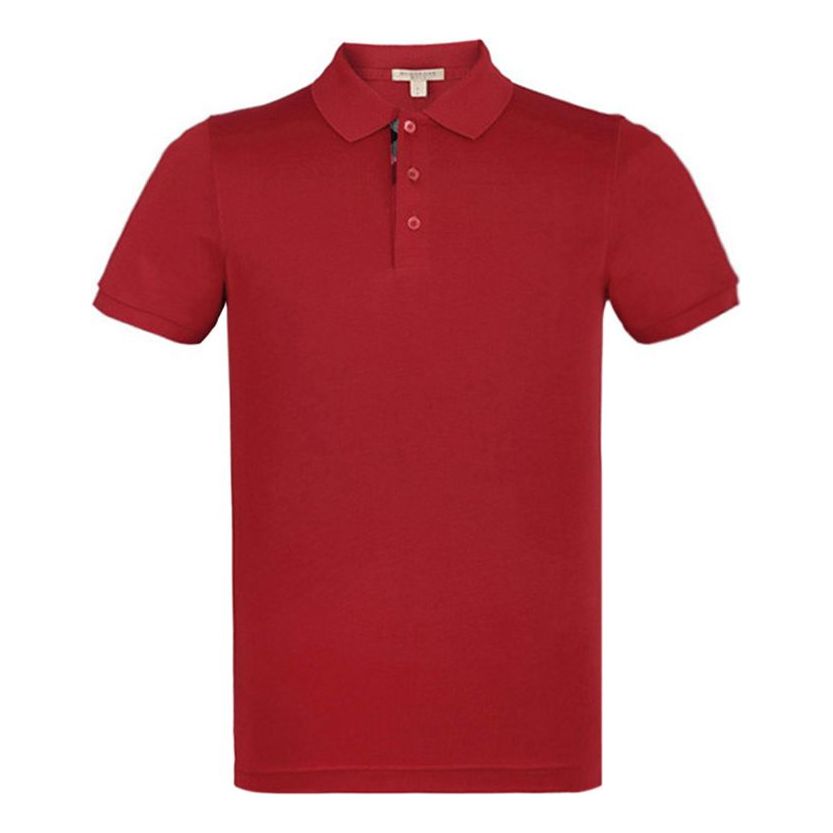 Burberry SS21 Casual Cotton Short Sleeve Polo Shirt 'Red' 39045601