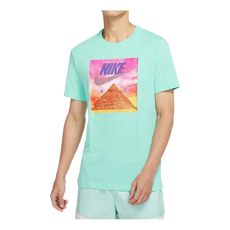 Nike Pyramid Graphic T-shirt Asia Sizing 'Green' DR1220-307