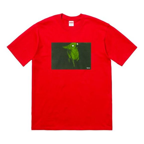 Supreme FW18 Chris Cunningham Chihuahua Red Tee SUP-FW18-838
