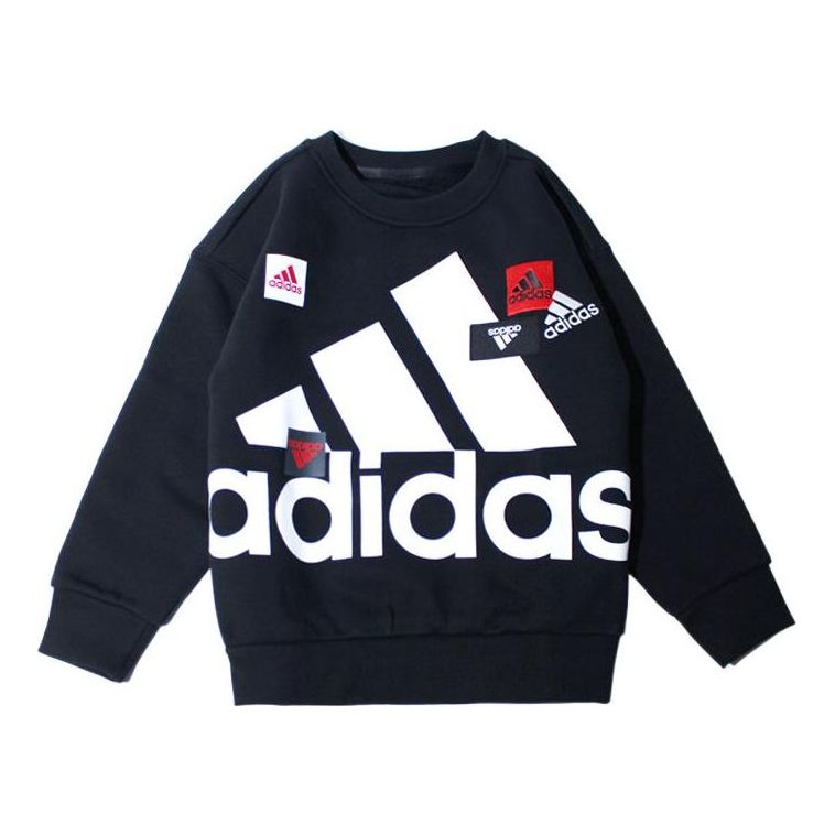 (PS) adidas multi Logo sweater 'black' HM5175
