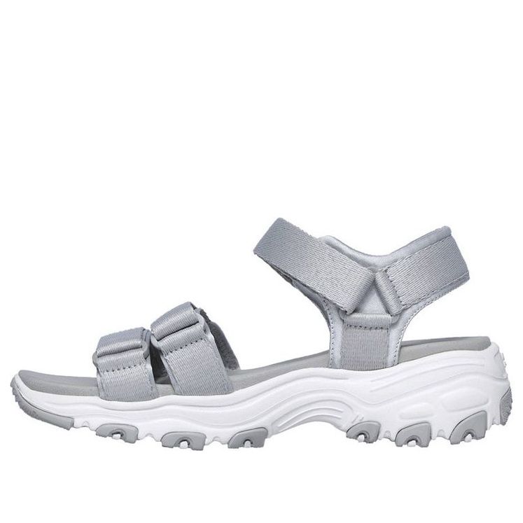 (WMNS) Skechers D'Lites Sandals Grey 31514-GRY