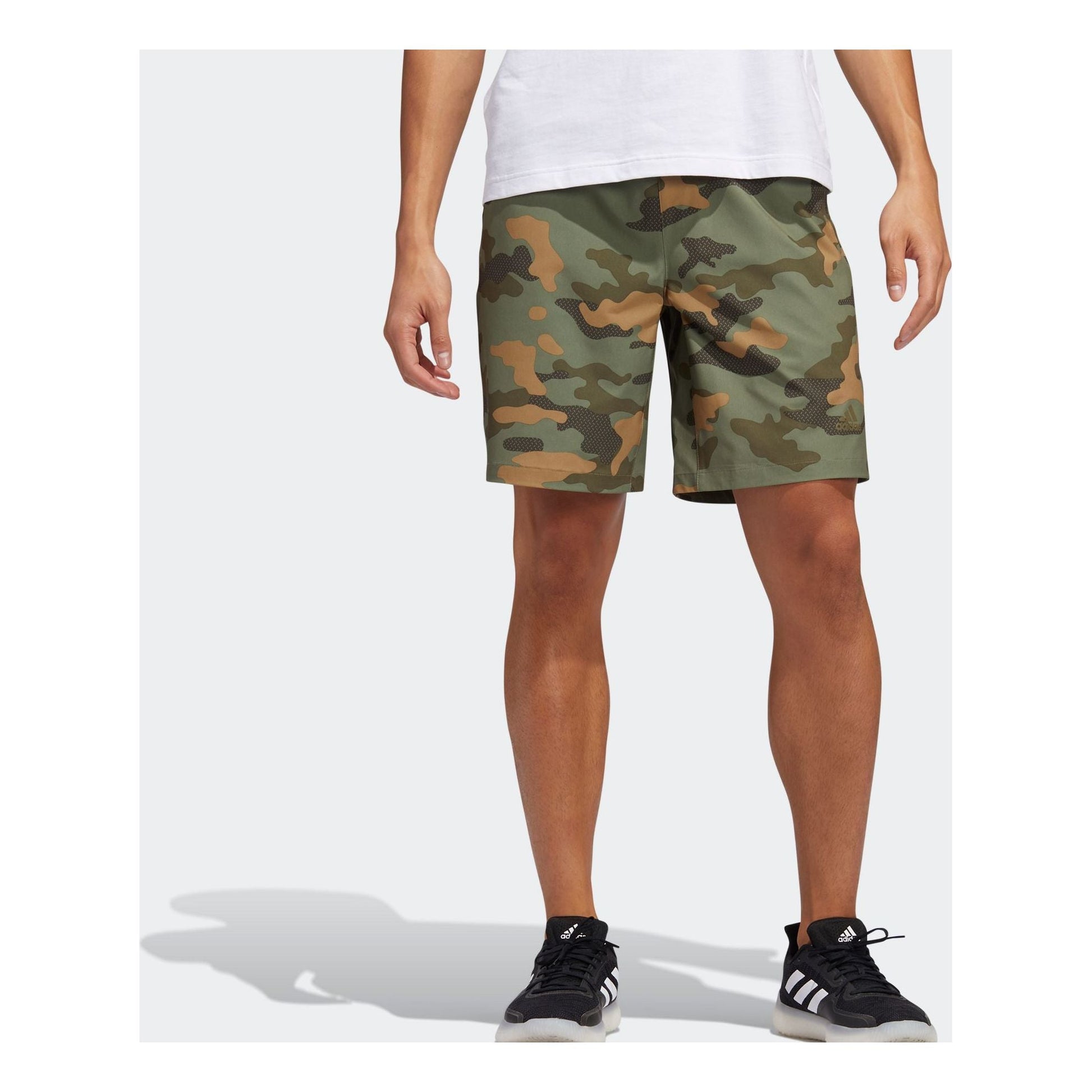 adidas M Short Camo Camouflage Woven Sports Shorts Green FT2805