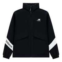 New Balance Lifestyle Jacket Asia Sizing 'Black White' 5AD12103-BK