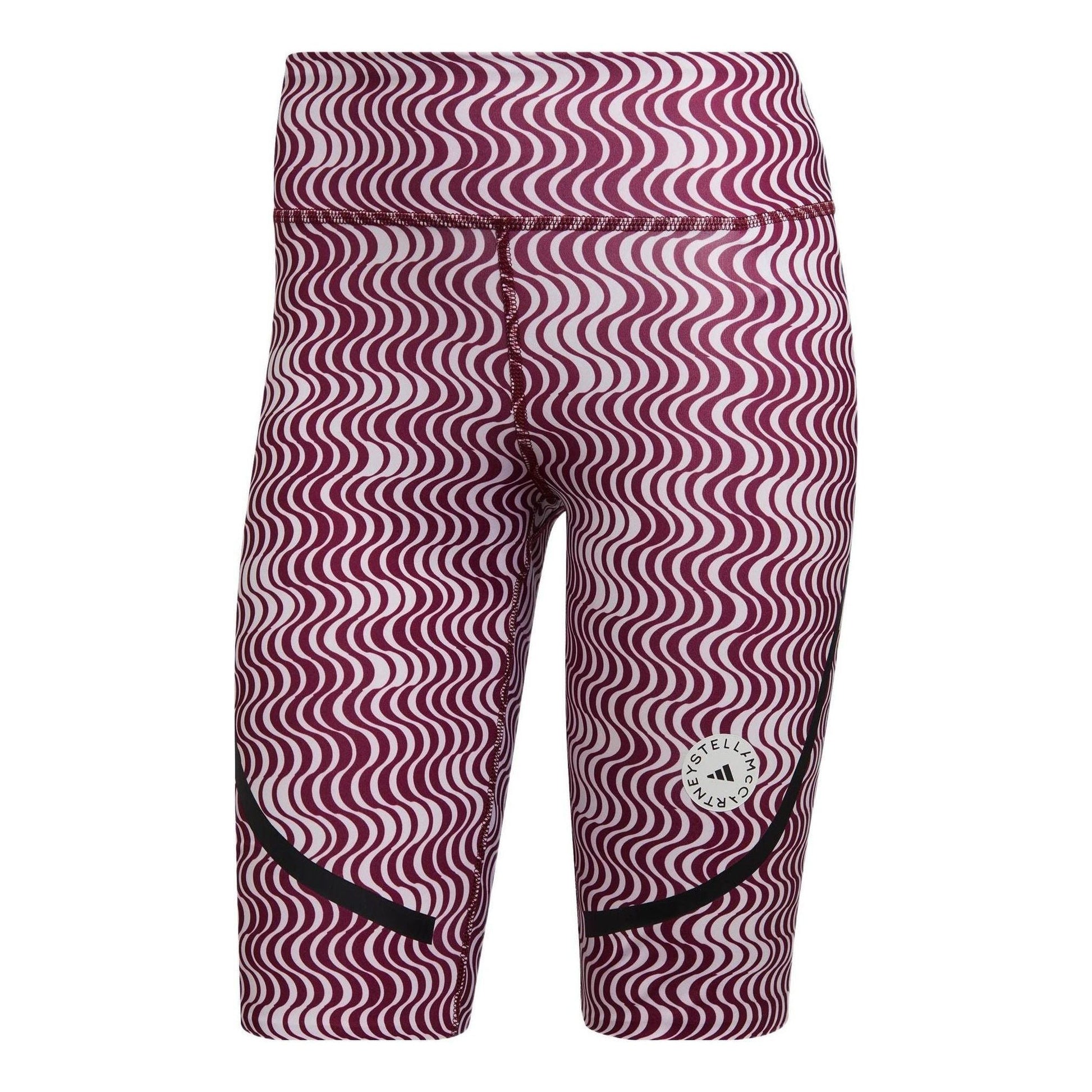 (WMNS) adidas by Stella McCartney TruePurpose Printed Cycling Leggings Asia Sizing 'Pink Black' HI6044