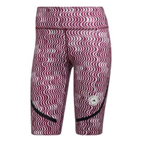 (WMNS) adidas by Stella McCartney TruePurpose Printed Cycling Leggings Asia Sizing 'Pink Black' HI6044