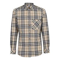 Burberry SS21 Silk Long Sleeve Shirt Men s Brown 80428381