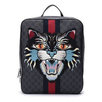 Gucci Cat Webbing Canvas Backpack 'Black Red Grey' 478324-9C2EN-8849