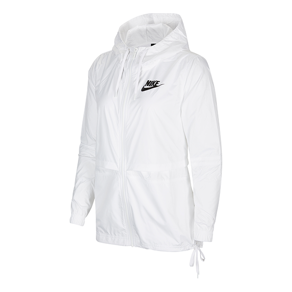 (WMNS) Nike Hooded Jacket White/Black CZ1918-101