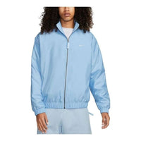 Nike Lab Solo Swoosh Satin Bomber Jacket 'Celestine Blue' DN1266-441