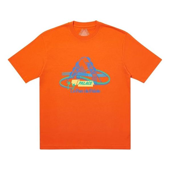 PALACE French Ones Printing Short Sleeve Unisex Orange PAL-SS20-102