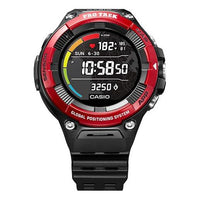 CASIO Male PRO TREK Japan / South Korea Fashion Mens RedBlack Digital WSD-F21HR-RDBGE