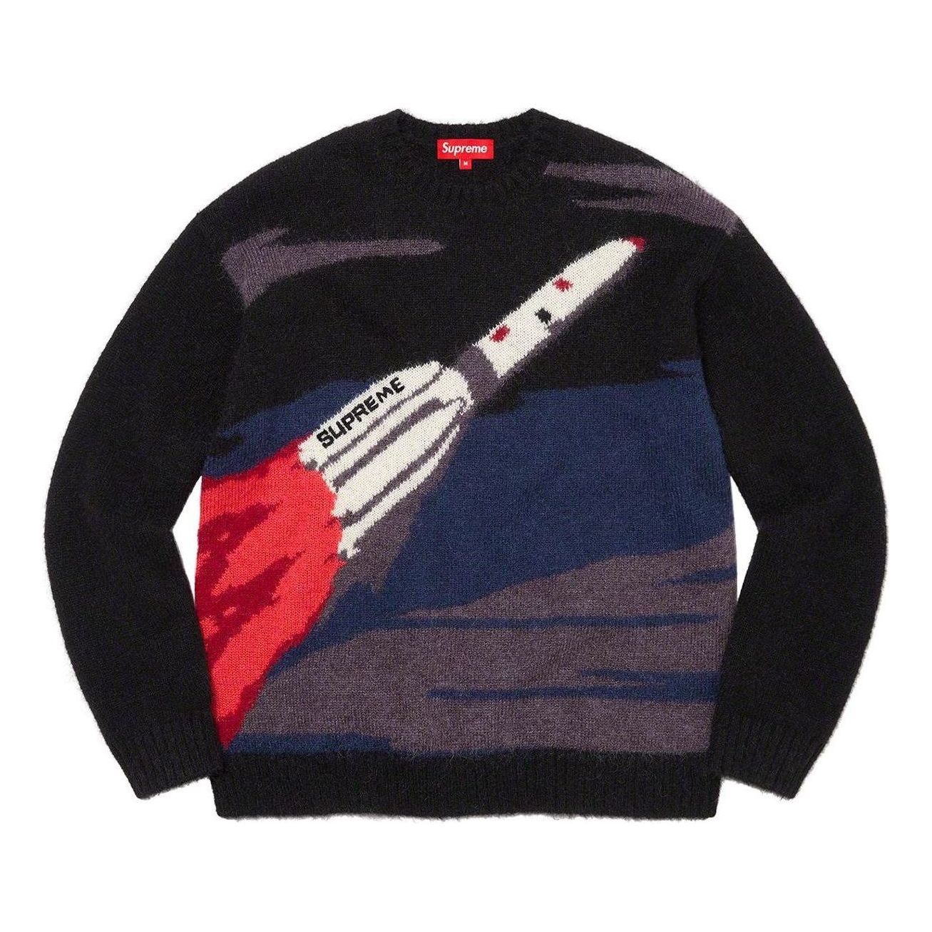 Supreme Rocket Sweater 'Black White Red' SUP-FW22-727