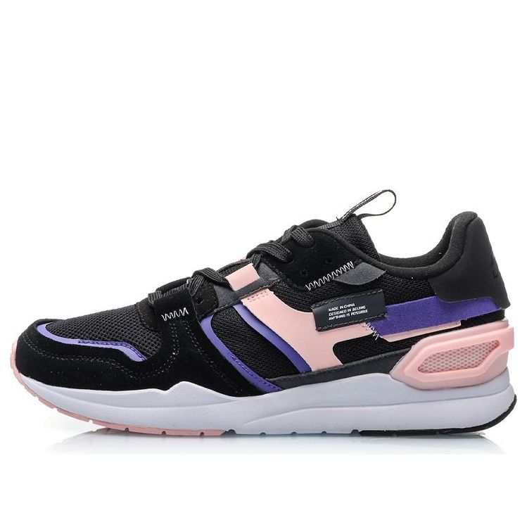 (WMNS) Li-Ning Classic Leisure Low 'Black Pink' AGCP266-1