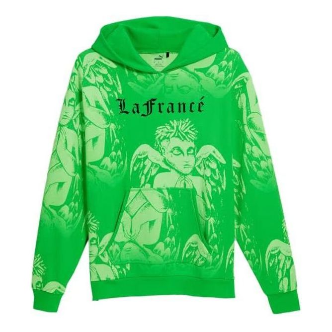 PUMA Hoops x LAFRANC Hoodie 'Neon Green' 622821-02
