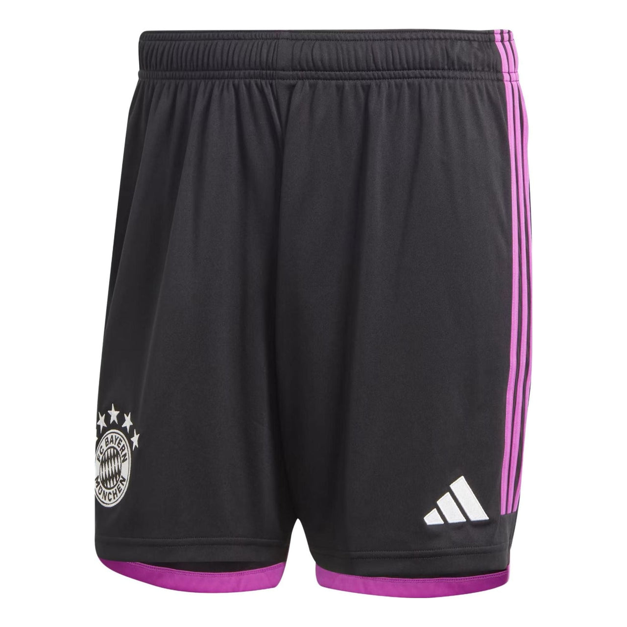 adidas FC Bayern 23/24 Away Shorts Asia Sizing 'Black Purple' HR3720