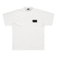 Balenciaga Gaffer Logo Large Fit T-Shirt 'Ecru' 712398TNVG19592