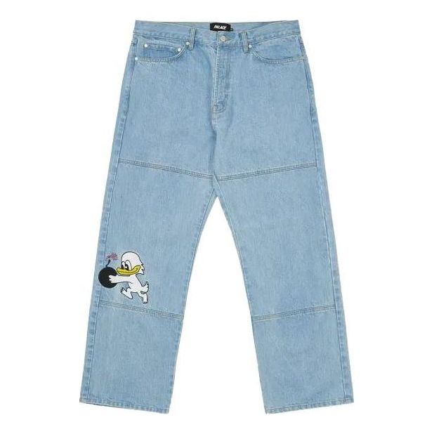 Palace Duck Bomb Panel Jeans Stone Wash 'Blue' P22T085