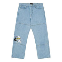 Palace Duck Bomb Panel Jeans Stone Wash 'Blue' P22T085