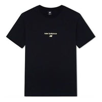 New Balance Logo T-Shirt Asia Sizing 'Black White' AMT22354-BK