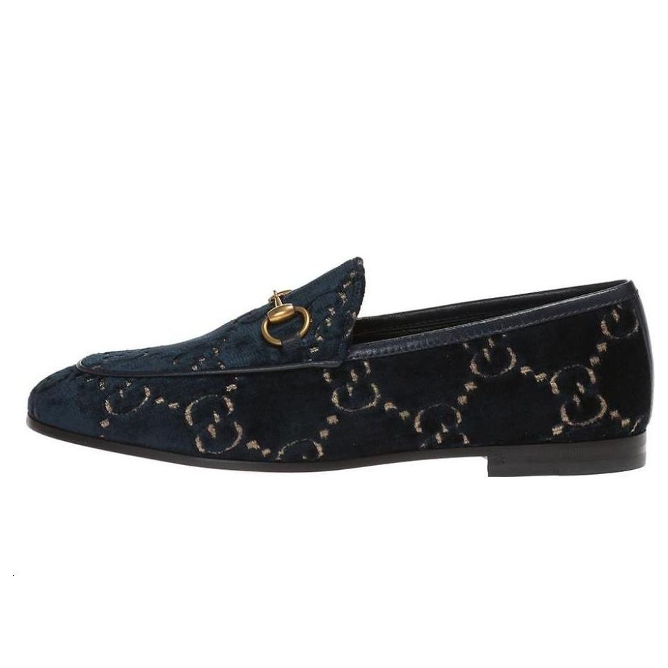 (WMNS) Gucci Jordaan GG Loafer 'Blue' 431467-9JT20-4280