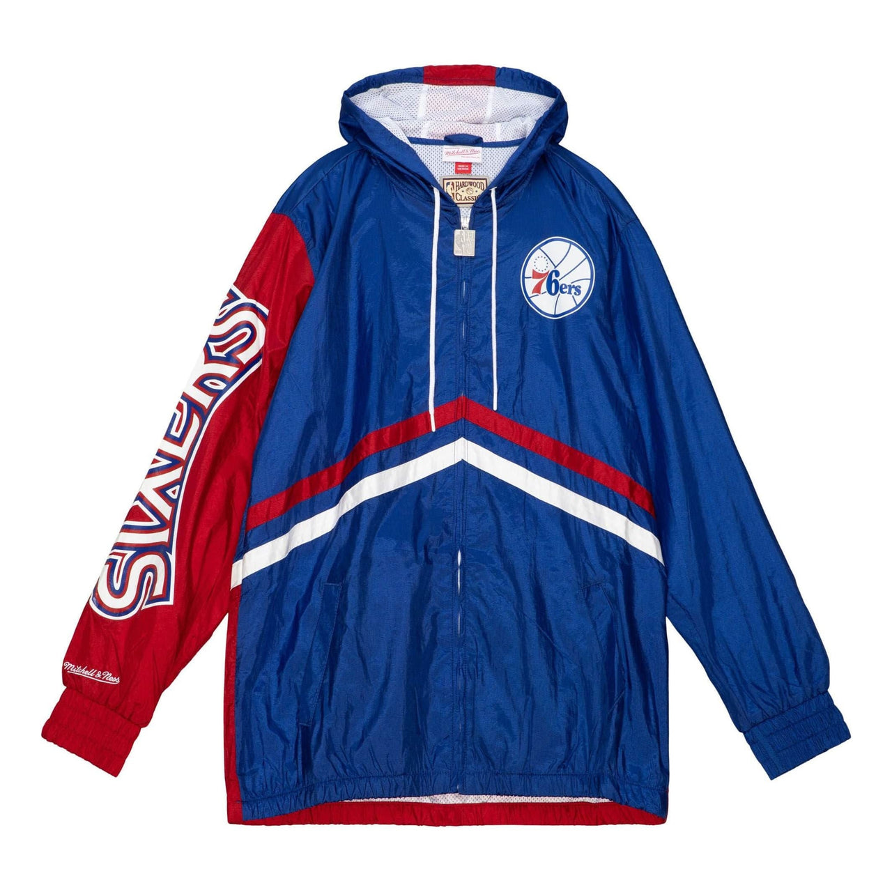 Mitchell & Ness x Philadelphia 76ers Undeniable Full Zip Windbreaker Jacket 'Blue' OJZP3409-P76YYPPPROYA