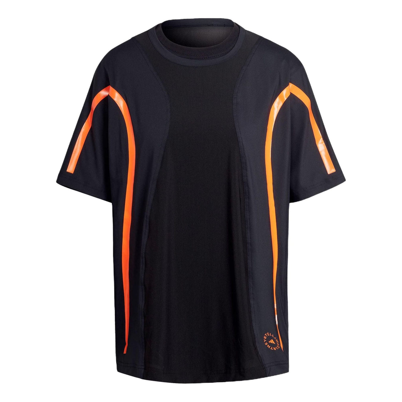 (WMNS) adidas by Stella McCartney TruePace Running Loose T-Shirt Asia Sizing 'Black Orange' HD9113
