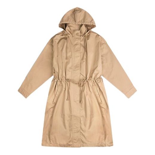Levis Casual hooded mid-length Jacket Khaki 85379-0000