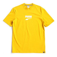 PUMA Downtown Printing Short Sleeve Yellow 596367-25