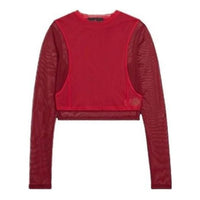 (WMNS) Air Jordan x Teyana Taylor Long Sleeve Mesh T-Shirt 'Red' FB2616-687