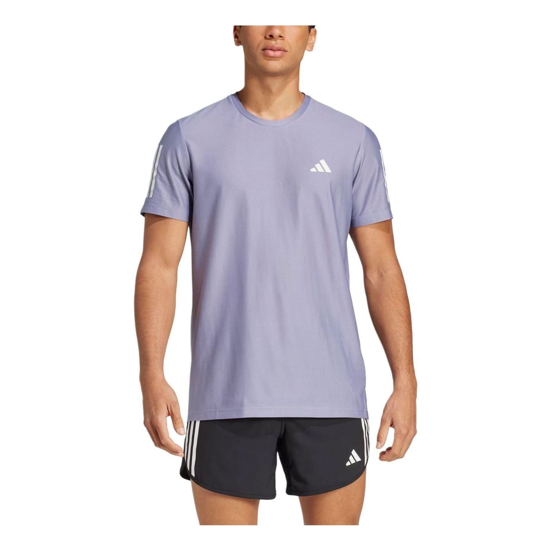 adidas Own the Run T-Shirt Asia Sizing 'Silver Violet' JC9796