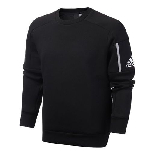 adidas Casual Running Sports Round Neck Pullover Black FJ0234