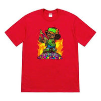 Supreme SS19 Molotov Kids Tee Red Little Boy Short Sleeve Unisex SUP-SS19-718