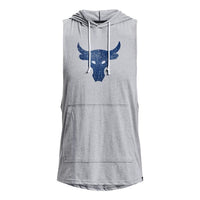 Under Armour Project Rock BSR Bull Sleeveless Hoodie 'Grey Blue' 1376939-035