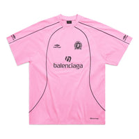 Balenciaga Soccer Series Miami Soccer Oversized T-shirt 'Pink' 777705TPVR71401