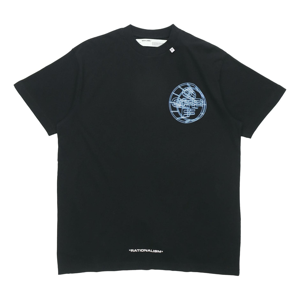 Off-White Rationalism Printing Short Sleeve Black OMAA038R201850031088