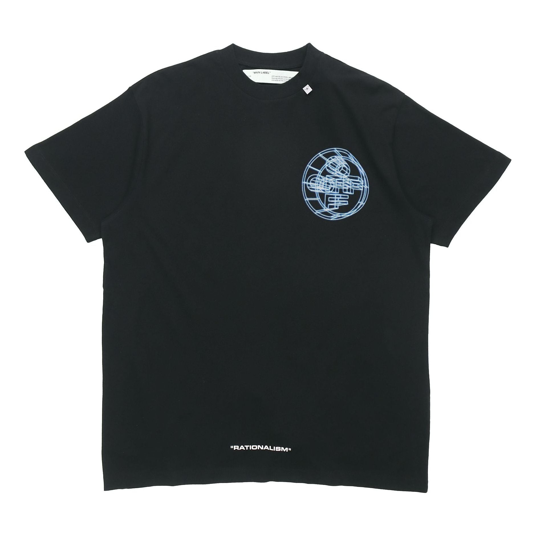 Off-White Rationalism Printing Short Sleeve Black OMAA038R201850031088