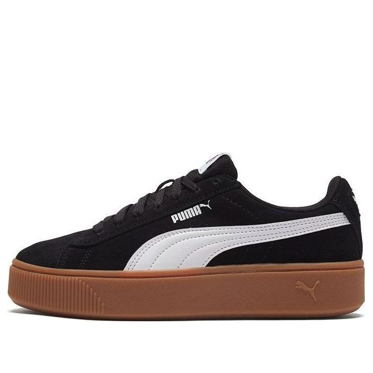 (WMNS) PUMA Vikky Stacked Black/Brown 369144-17