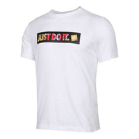 Nike just do it US Edition Sports Short Sleeve White BQ0169-100