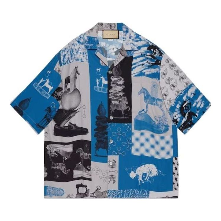 Gucci Graphic Print Viscose Shirt 'Multicolor' 782625-ZAQC7-4049