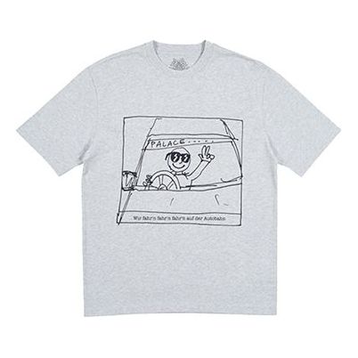 PALACE Autobahn T-Shirt Grey Marl Unisex PAL-SS18-079