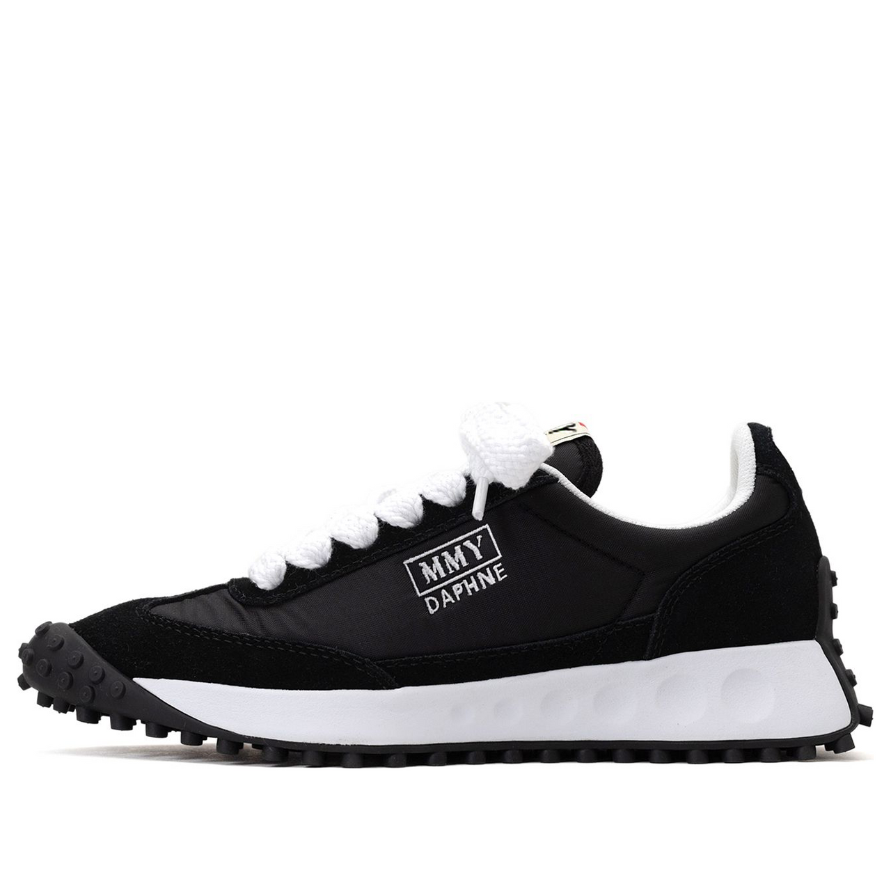 Maison MIHARA YASUHIRO DAPHNE OG Sole Mix Material Low-top Sneaker 'Black' B10FW701-BLK