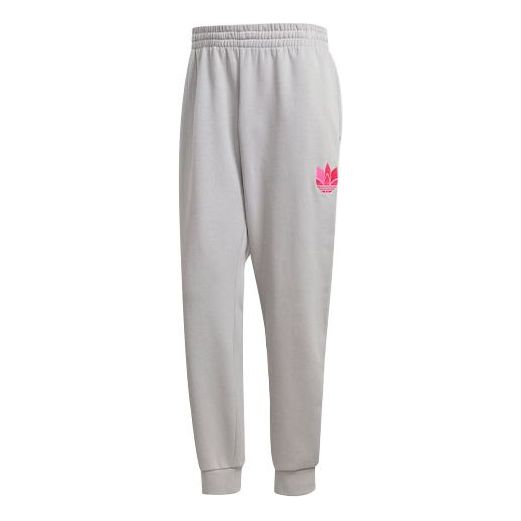 adidas originals 3D Trefoil Embroidered Logo Bundle Feet Sports Pants Gray GN4305