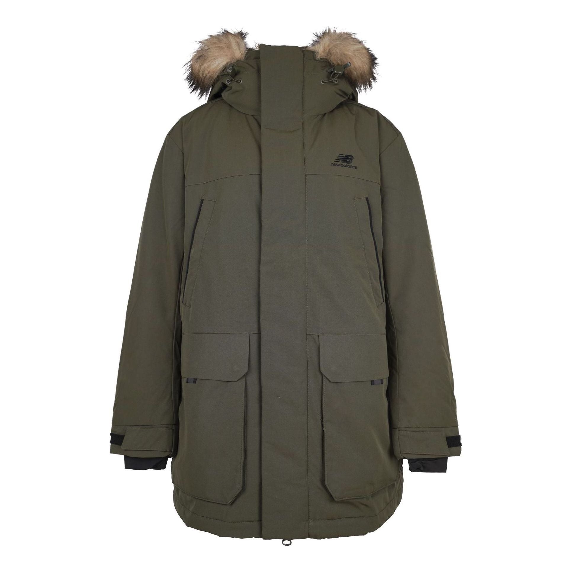 New Balance Warm Long Down Parka Asia Sizing 'Olive Green' NPA46011-KH