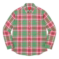 Supreme Plaid Flannel Shirt 'Red Green' SUP-FW22-008