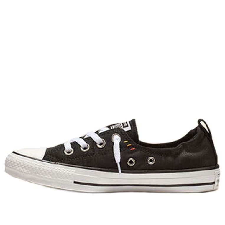 (WMNS) Converse Chuck Taylor All Star Shoreline Slip Low Top Canvas Black White 565244F