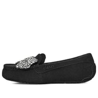 (WMNS) UGG Ansley Bow Slippers 'Black White' 1138117-BLK