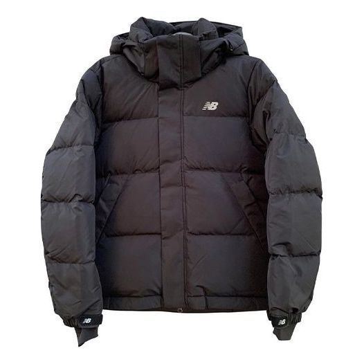 New Balance Windproof Warm Hooded Down Jacket Asia Sizing 'Black' NPA4S061-BK